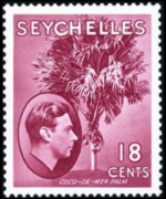 Seychelles 1938 - serie Re Giorgio VI e soggetti vari: 18 c