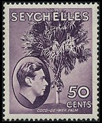 Seychelles 1938 - serie Re Giorgio VI e soggetti vari: 50 c