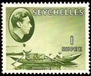 Seychelles 1938 - set King George VI and various subjects: 1 R