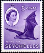 Seychelles 1954 - serie Regina Elisabetta II e soggetti vari: 5 c