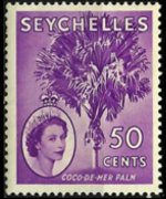 Seychelles 1954 - serie Regina Elisabetta II e soggetti vari: 50 c