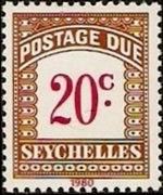 Seychelles 1980 - serie Cifra: 20 c