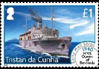 Tristan da Cunha 2015 - set Early mail ships : 1 £