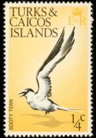 Turks e Caicos 1973 - serie Uccelli: ¼ c