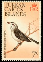 Turks e Caicos 1973 - serie Uccelli: 7 c