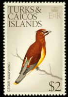 Turks e Caicos 1973 - serie Uccelli: 2 $