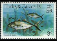 Turks e Caicos 1978 - serie Pesci: 3 c