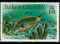 Turks e Caicos 1978 - serie Pesci: 2 $