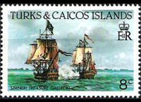 Turks e Caicos 1983 - serie Navi: 8 c