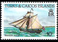 Turks e Caicos 1983 - serie Navi: 10 c