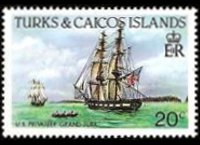 Turks e Caicos 1983 - serie Navi: 20 c