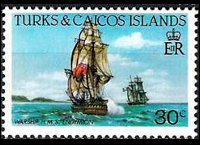 Turks e Caicos 1983 - serie Navi: 30 c