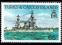 Turks e Caicos 1983 - serie Navi: 65 c