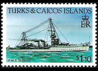 Turks e Caicos 1983 - serie Navi: 1,10 $