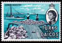 Turks e Caicos 1967 - serie Regina Elisabetta II e soggetti vari: 4 p