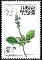 Turks e Caicos 1990 - serie Fiori: 1,25 $