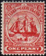 Turks e Caicos 1900 - serie Caravella: 1 p