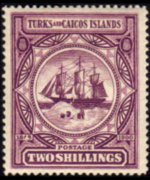 Turks and Caicos Islands 1900 - set Dependency's badge: 2 sh