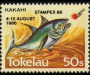 Tokelau 1984 - set Fishes: 50 s