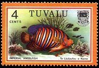 Tuvalu 1979 - serie Pesci: 4 c