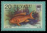 Tuvalu 1979 - serie Pesci: 20 c
