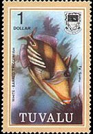 Tuvalu 1979 - serie Pesci: $ 1