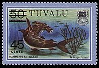 Tuvalu 1979 - serie Pesci: 45 c su 50 c