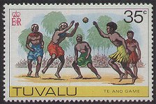 Tuvalu 1976 - serie Cartine e folklore: 35 c