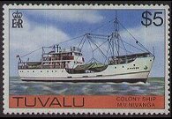 Tuvalu 1976 - serie Cartine e folklore: $ 5