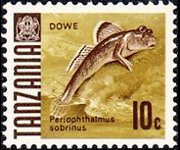 Tanzania 1967 - set Fishes: 10 c