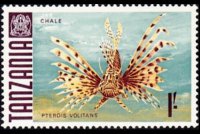 Tanzania 1967 - set Fishes: 1 sh