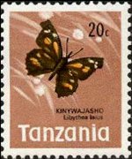 Tanzania 1973 - serie Farfalle: 20 c