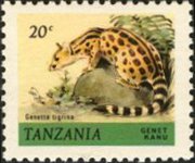 Tanzania 1980 - serie Animali: 20 c