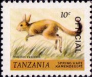 Tanzania 1980 - serie Animali: 10 c