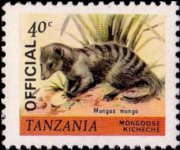 Tanzania 1980 - serie Animali: 40 c