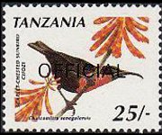 Tanzania 1990 - set Birds: 25 sh