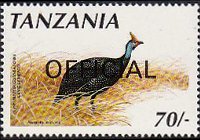 Tanzania 1990 - serie Uccelli: 70 sh