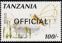 Tanzania 1990 - serie Uccelli: 100 sh