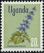 Uganda 1969 - serie Fiori: 20 c