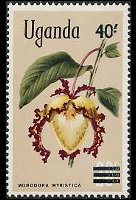 Uganda 1969 - serie Fiori: 40 sh su 20 sh