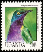 Uganda 1992 - serie Uccelli: 2000 sh