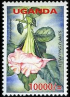 Uganda 2005 - serie Fiori: 10000 sh