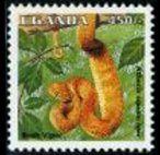 Uganda 1995 - set Reptiles: 450 sh