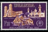 Uganda 1962 - serie Soggetti vari: 1,30 sh