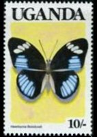 Uganda 1989 - serie Farfalle: 10 sh