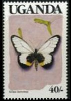 Uganda 1989 - serie Farfalle: 40 sh