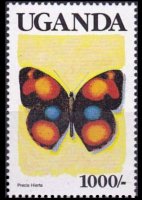 Uganda 1989 - serie Farfalle: 1000 sh