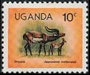 Uganda 1979 - serie Animali: 10 c