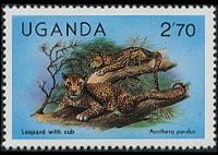 Uganda 1979 - serie Animali: 2,70 sh