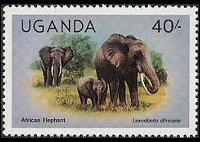 Uganda 1979 - serie Animali: 40 sh